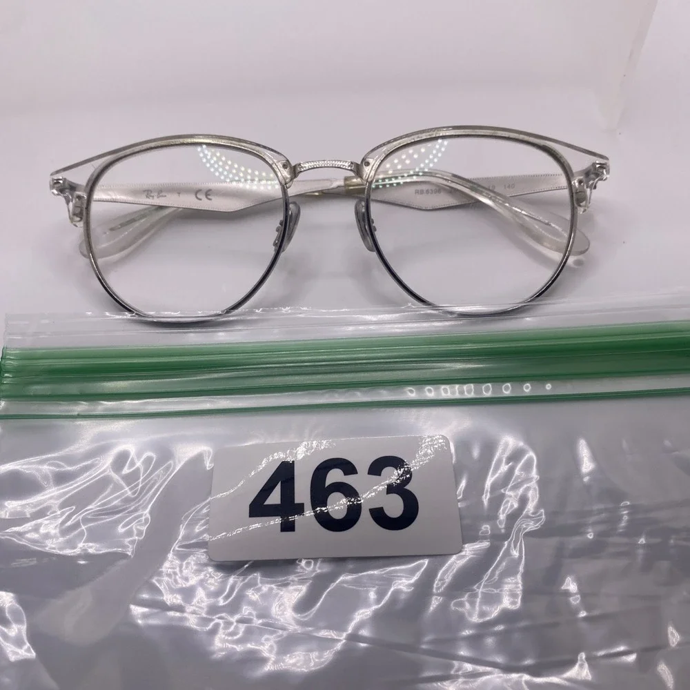 Ray-Ban Eyeglasses Women FRAMES ONLY RB 6396 51-19-140 Clear Silver 463